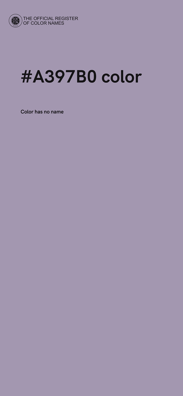 #A397B0 color image