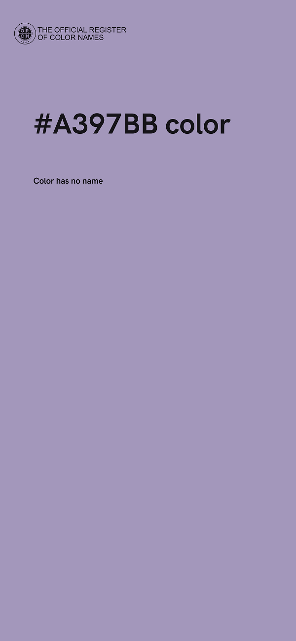 #A397BB color image