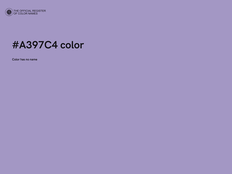 #A397C4 color image