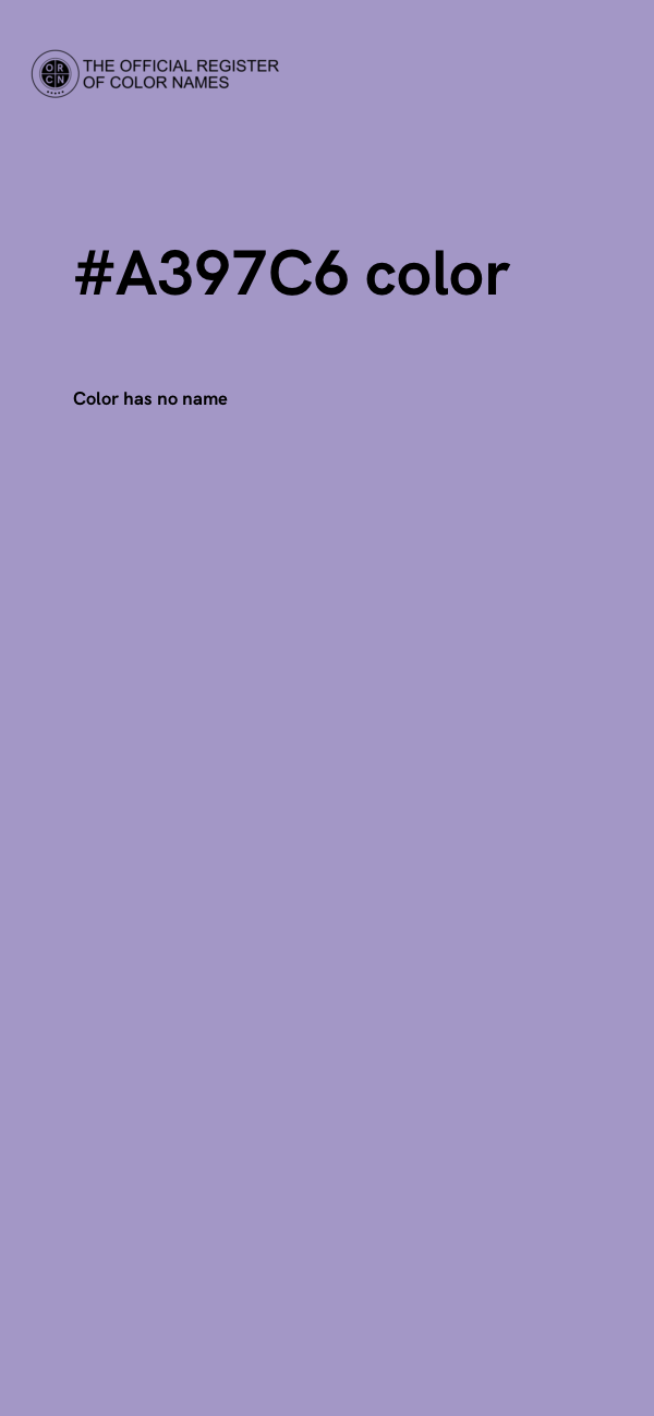 #A397C6 color image
