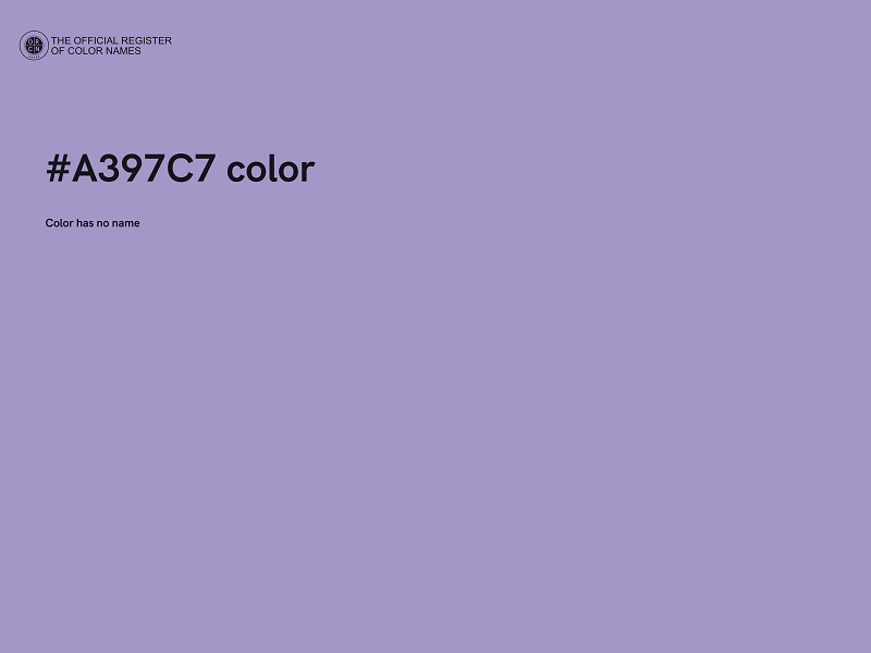 #A397C7 color image