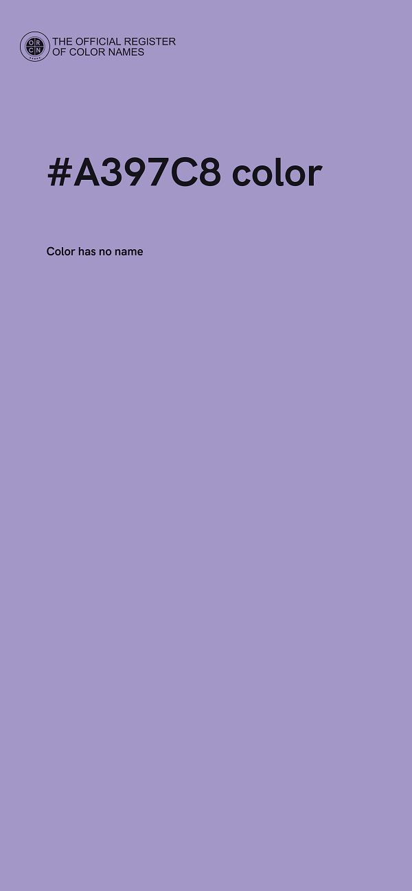 #A397C8 color image