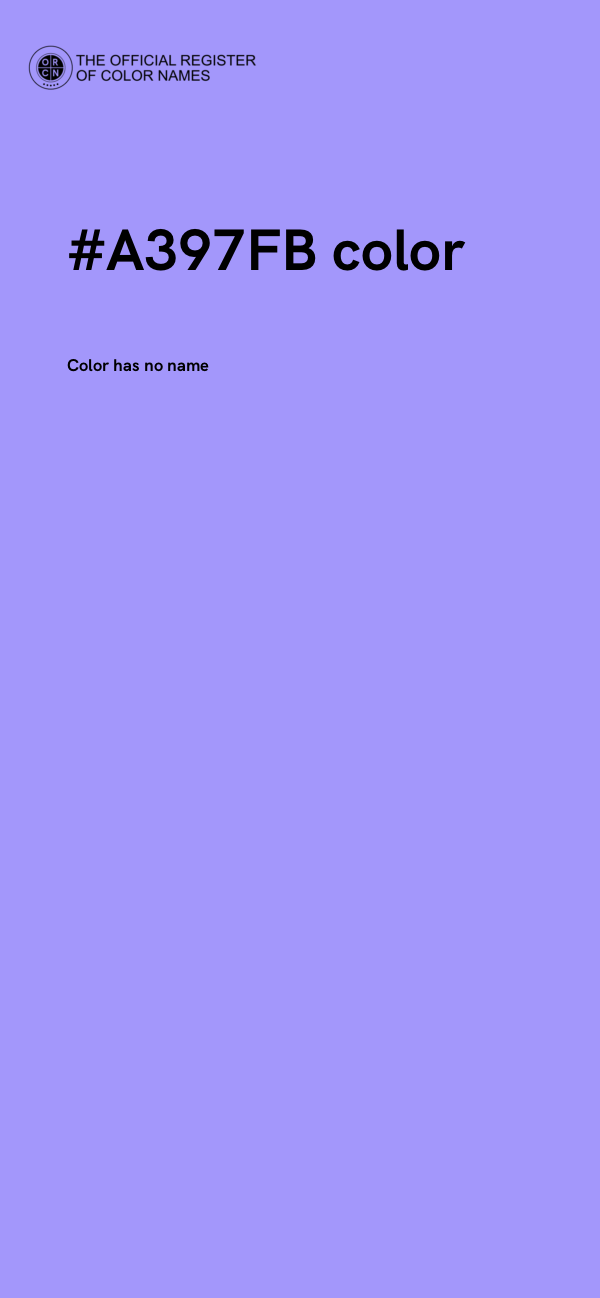 #A397FB color image