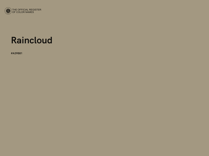 #A39881 - Raincloud color image