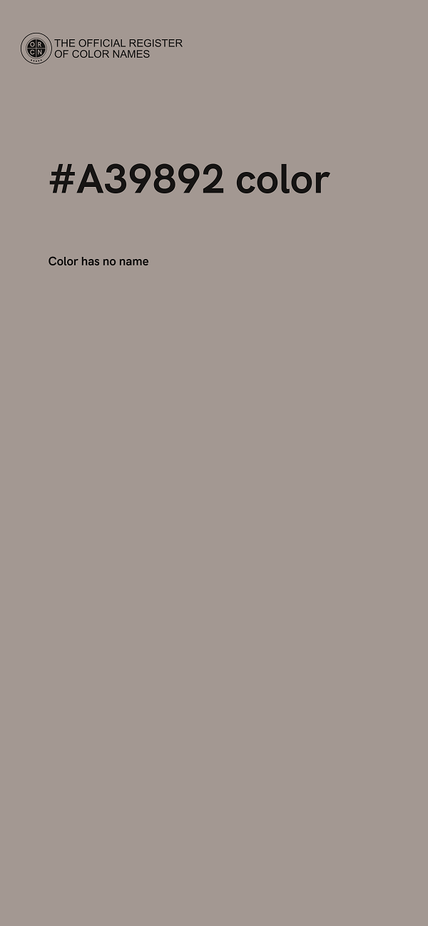 #A39892 color image