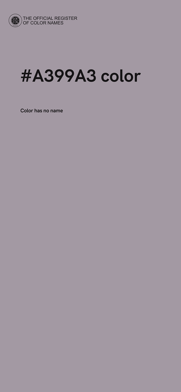 #A399A3 color image