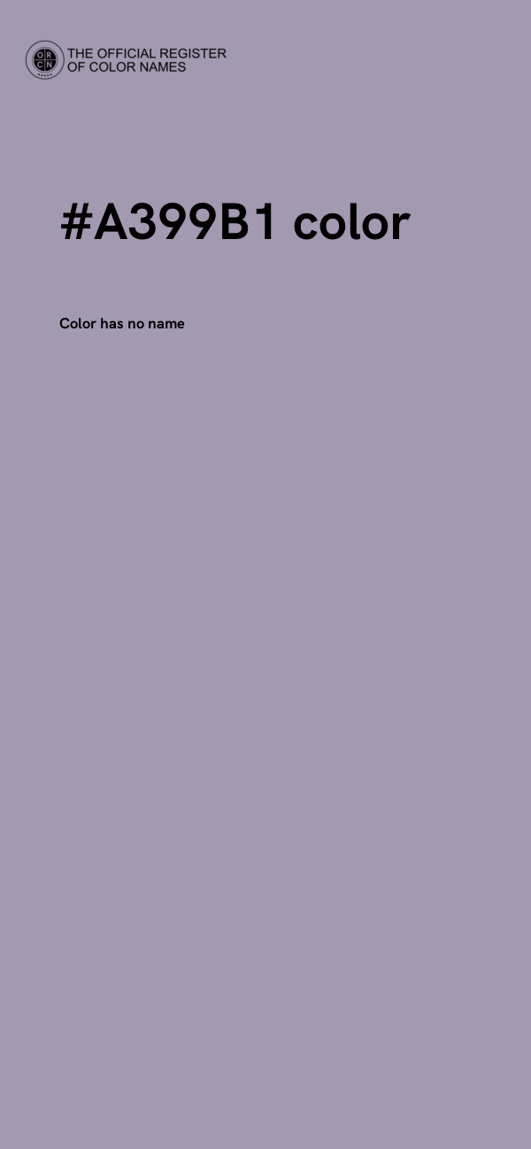 #A399B1 color image