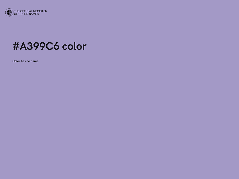 #A399C6 color image