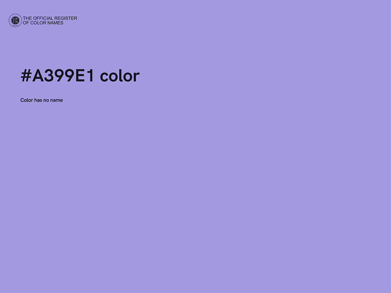 #A399E1 color image