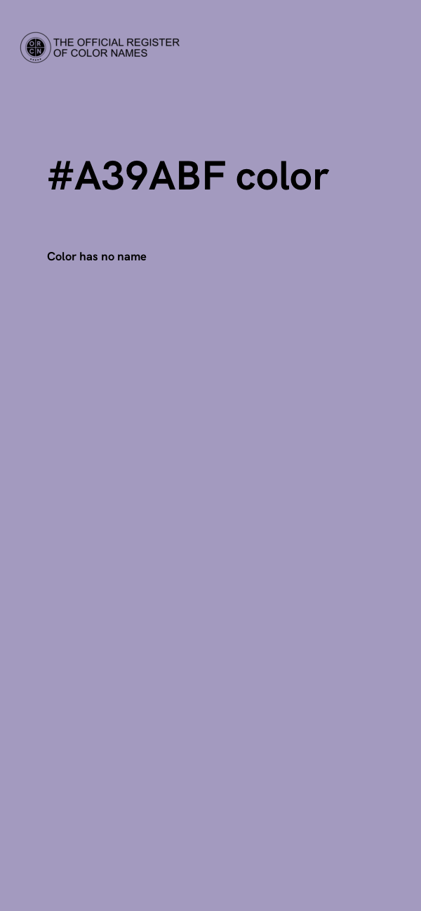 #A39ABF color image