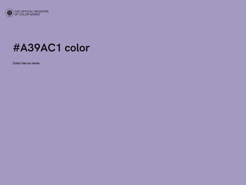 #A39AC1 color image