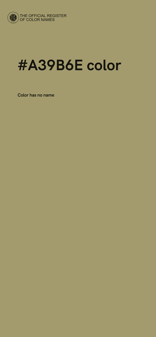 #A39B6E color image