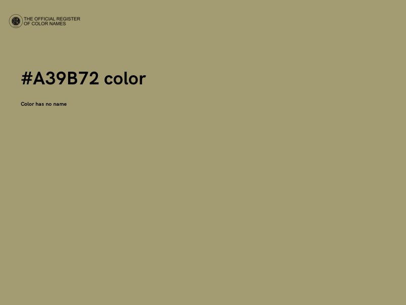 #A39B72 color image