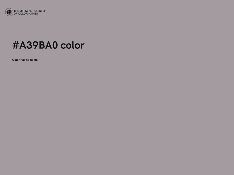 #A39BA0 color image