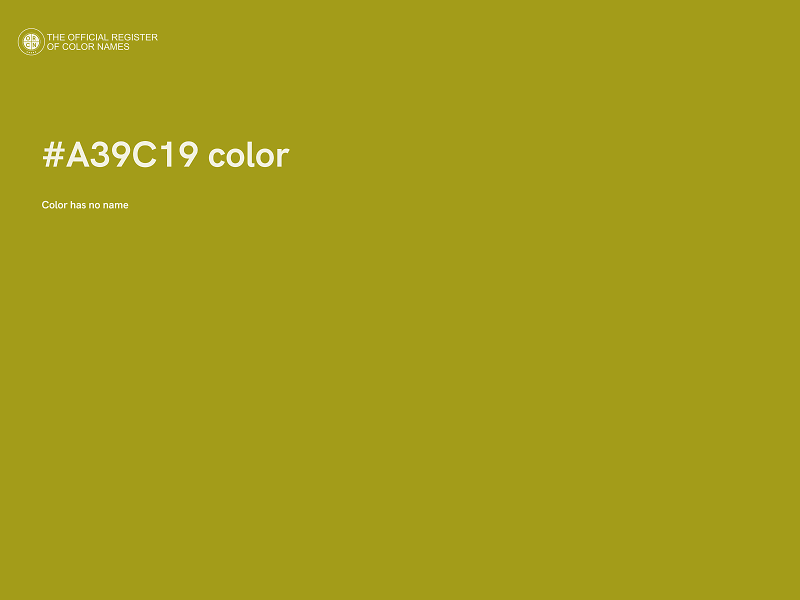 #A39C19 color image