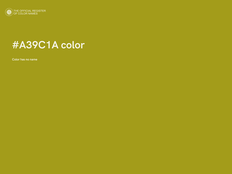 #A39C1A color image