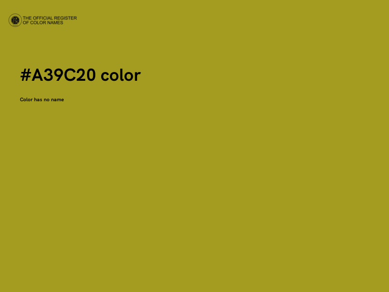 #A39C20 color image