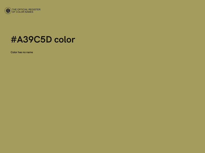 #A39C5D color image