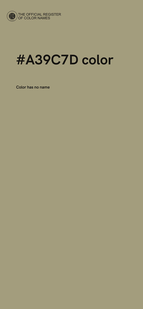 #A39C7D color image