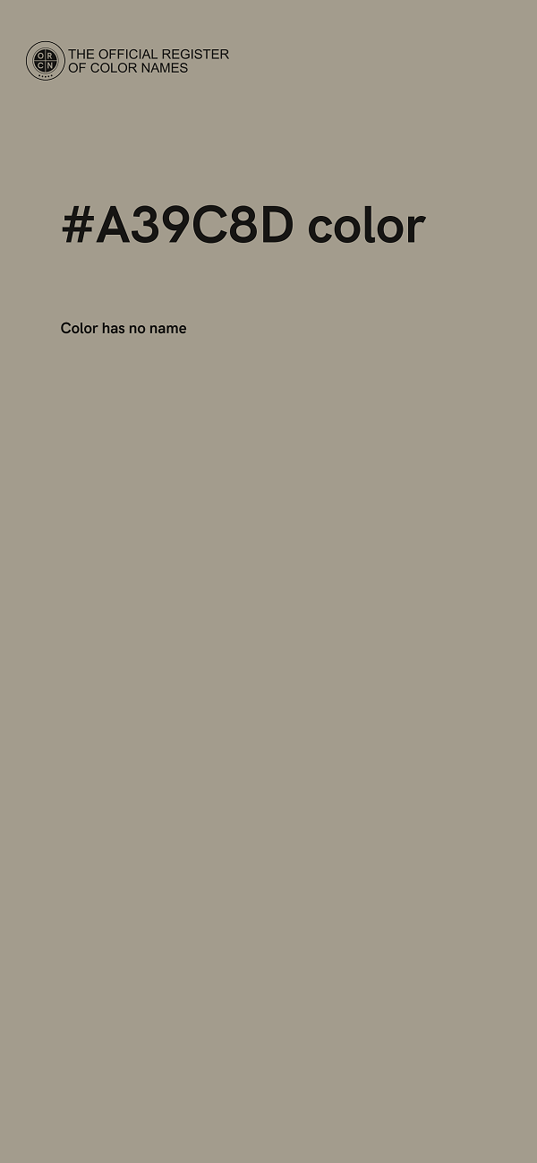 #A39C8D color image