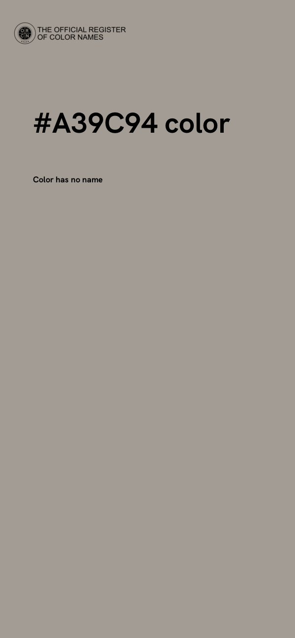 #A39C94 color image