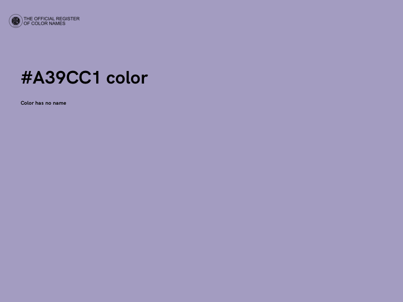 #A39CC1 color image