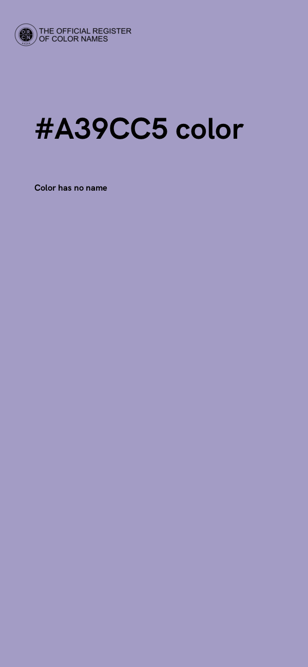 #A39CC5 color image