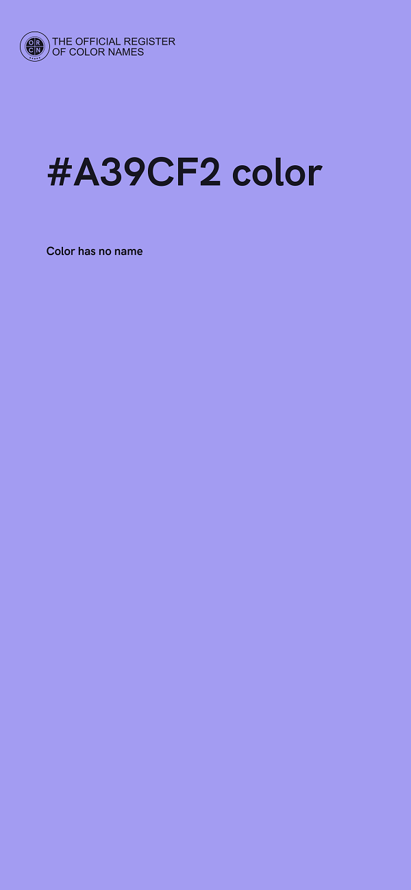 #A39CF2 color image