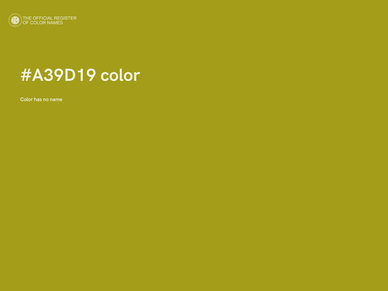 #A39D19 color image