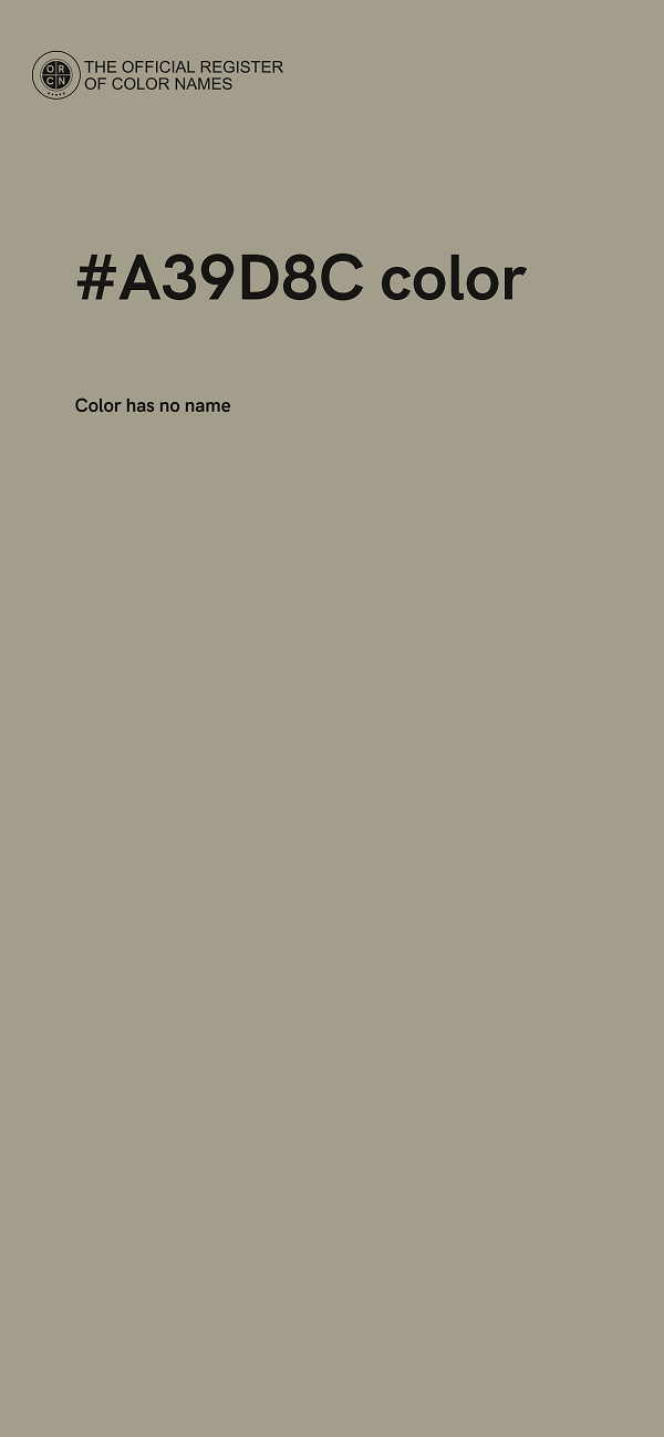 #A39D8C color image