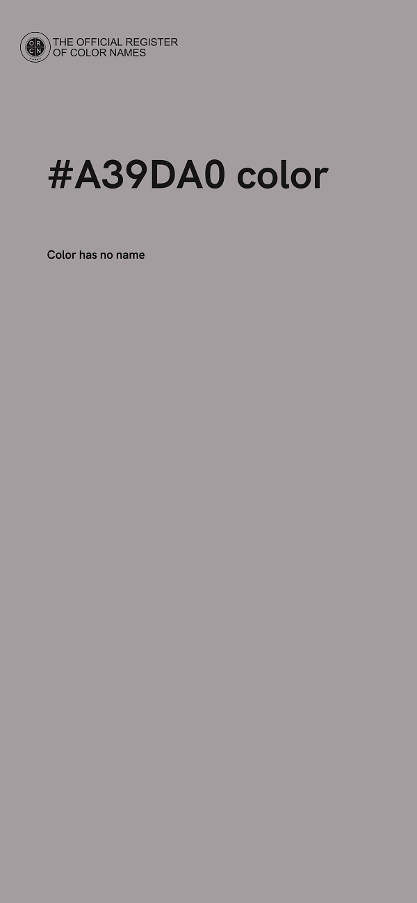 #A39DA0 color image