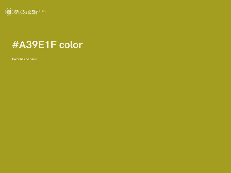 #A39E1F color image