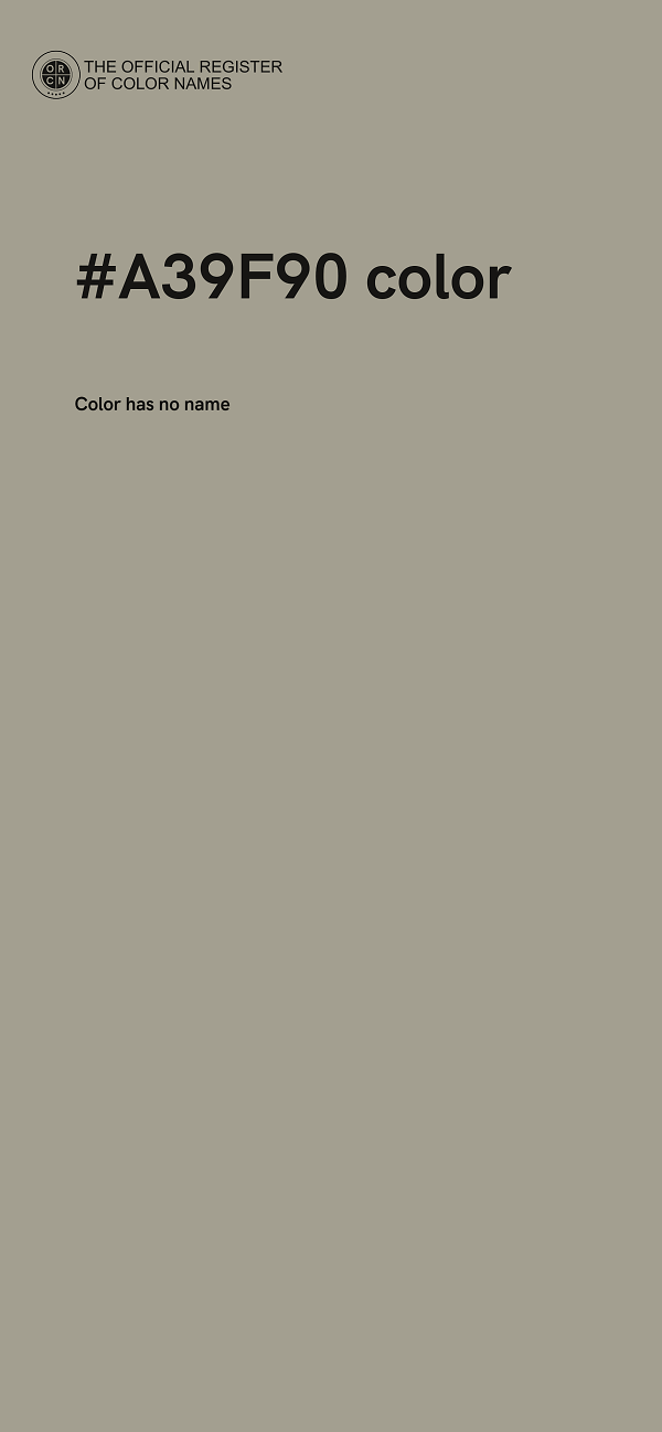 #A39F90 color image