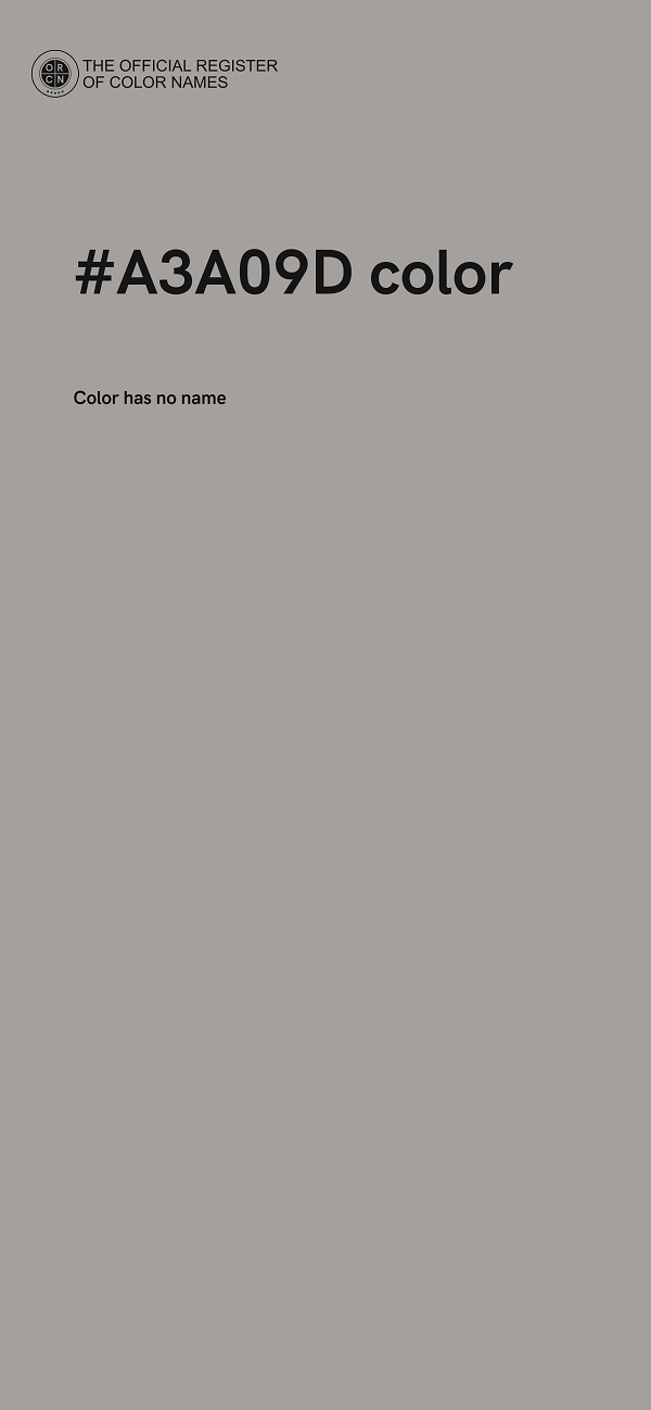 #A3A09D color image
