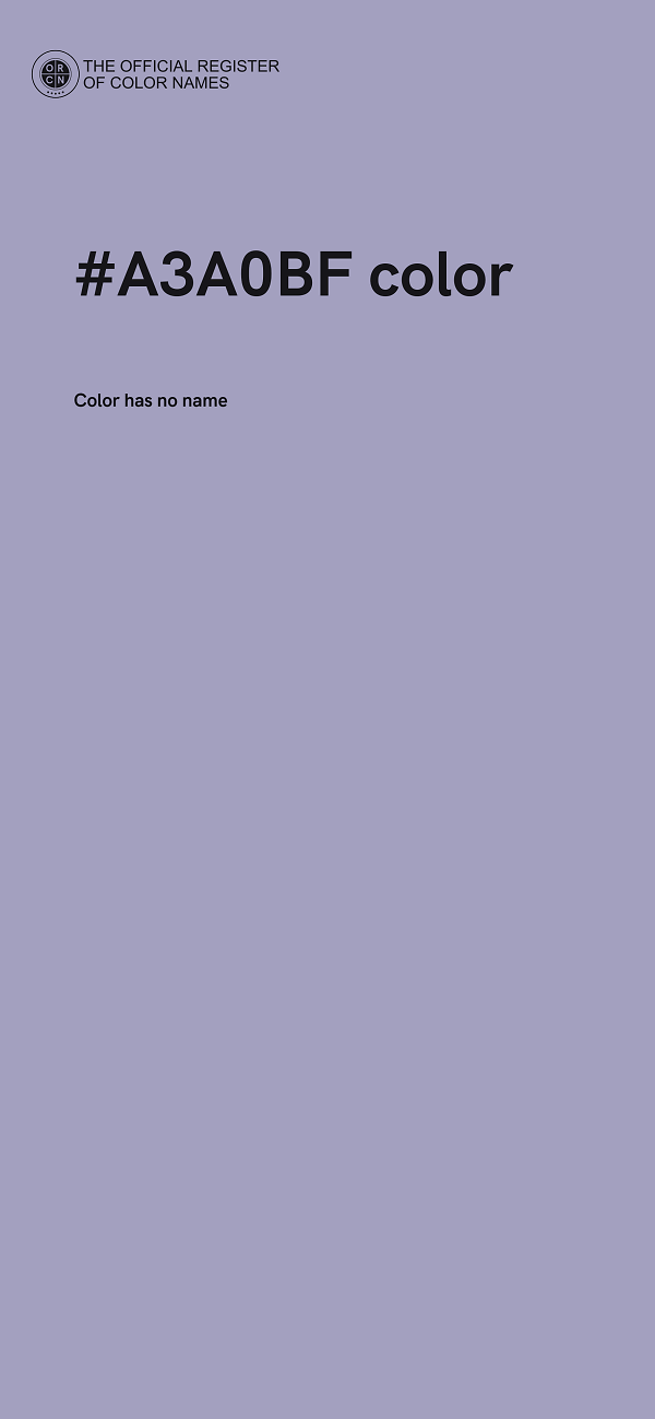 #A3A0BF color image