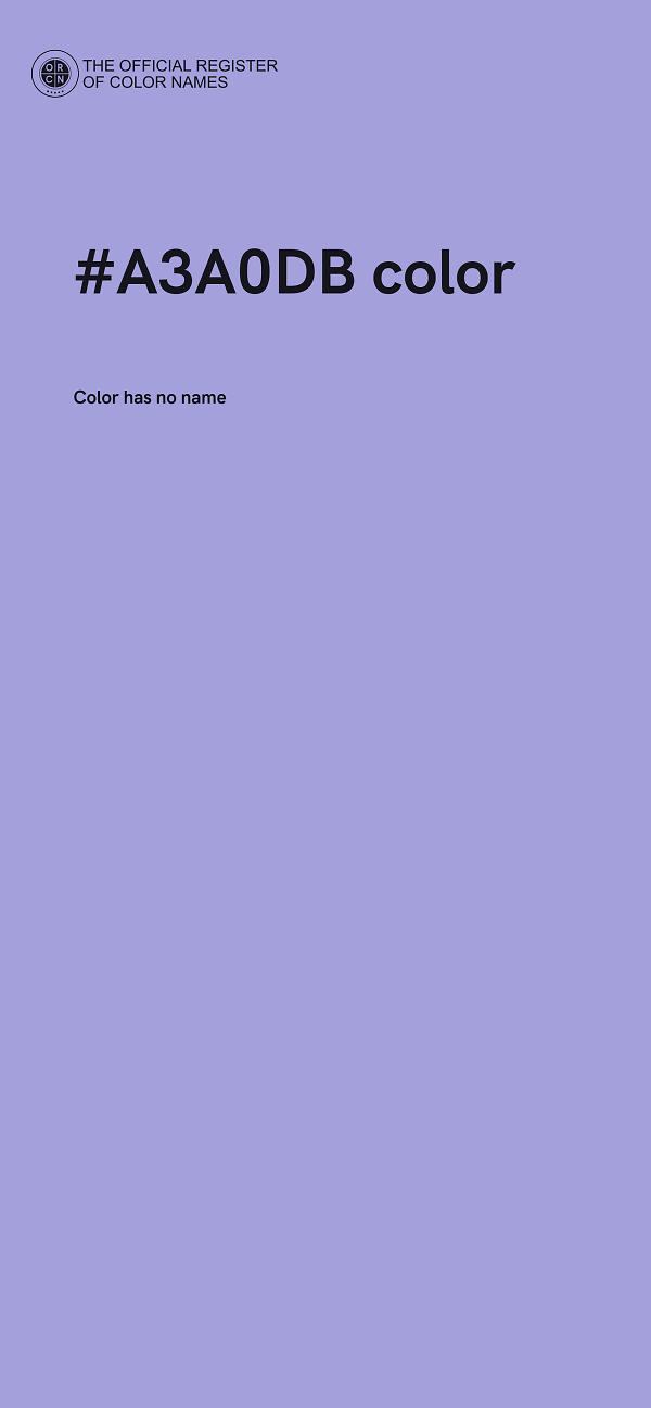 #A3A0DB color image