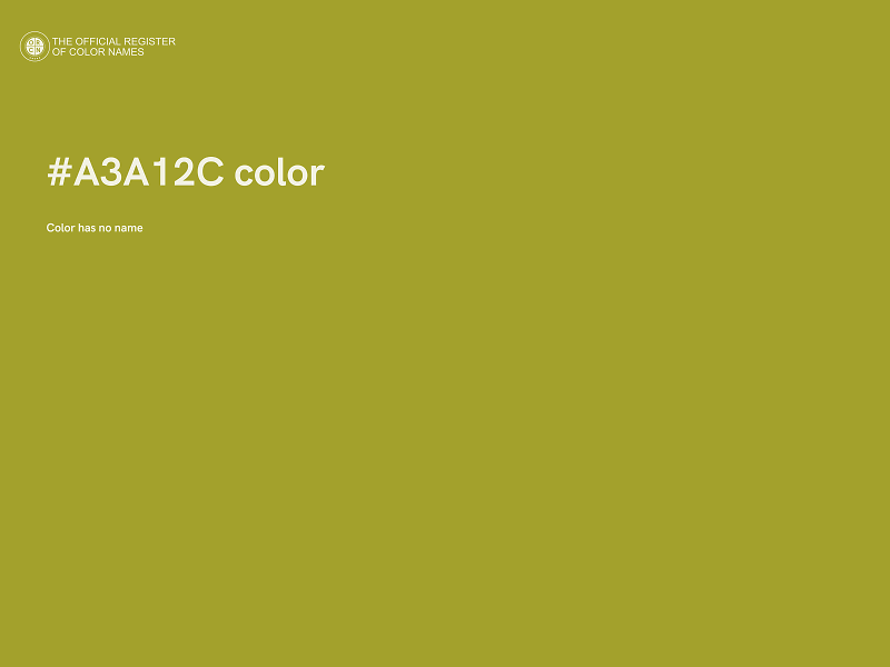 #A3A12C color image