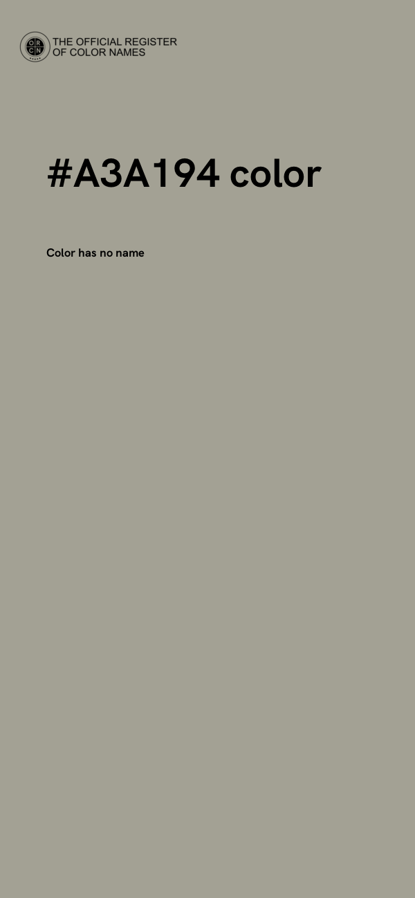 #A3A194 color image