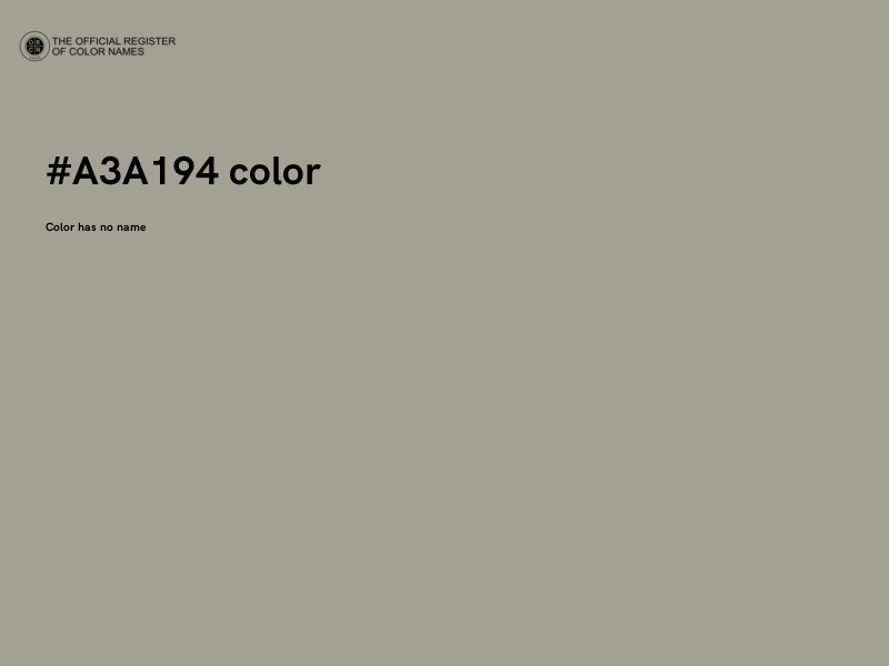 #A3A194 color image