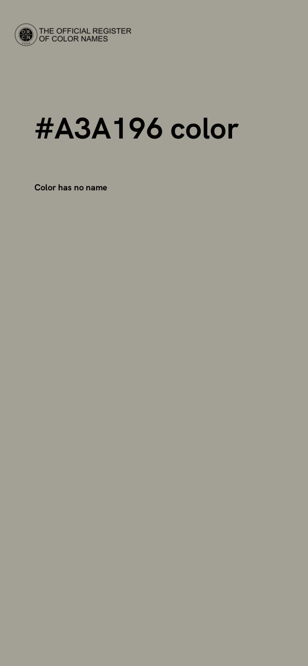 #A3A196 color image
