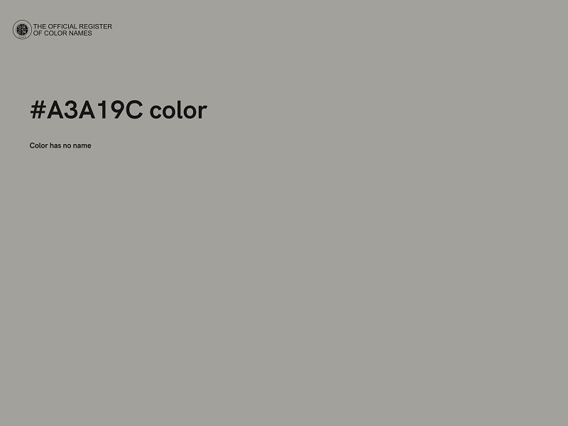 #A3A19C color image