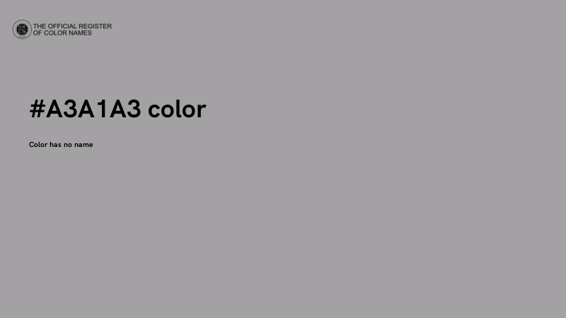 #A3A1A3 color image