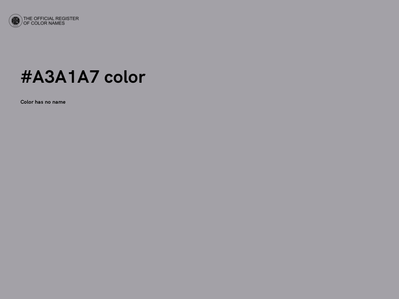 #A3A1A7 color image