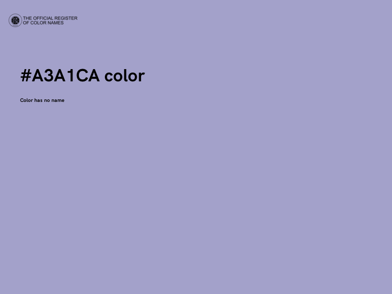 #A3A1CA color image