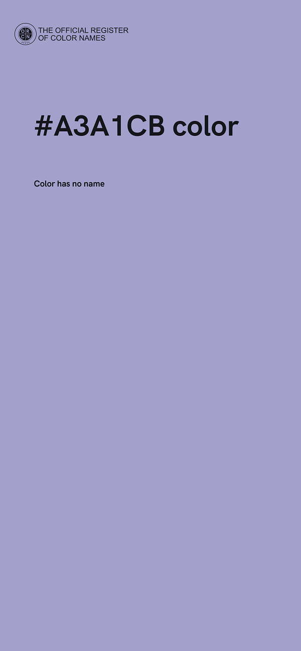 #A3A1CB color image