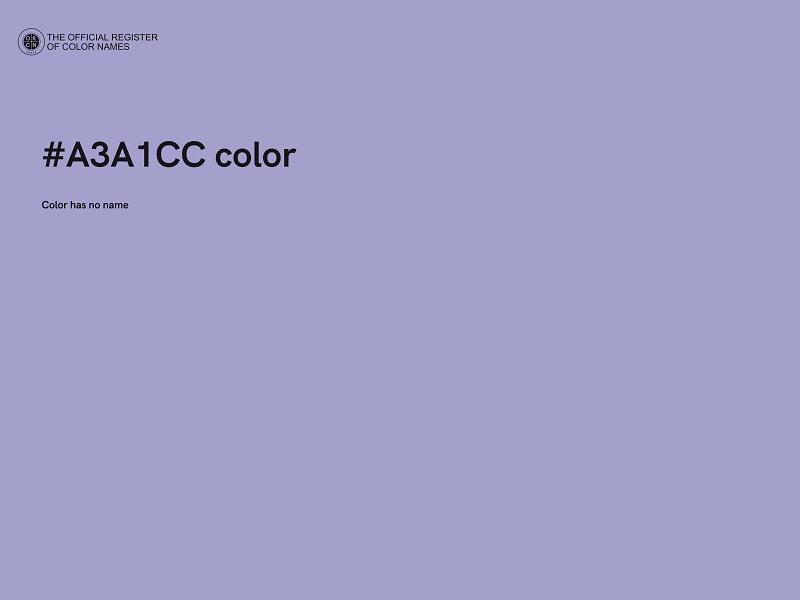 #A3A1CC color image