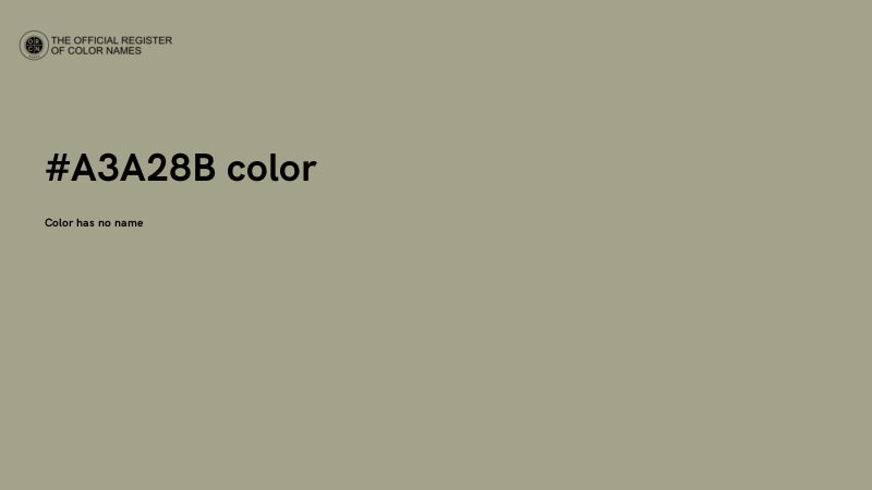 #A3A28B color image