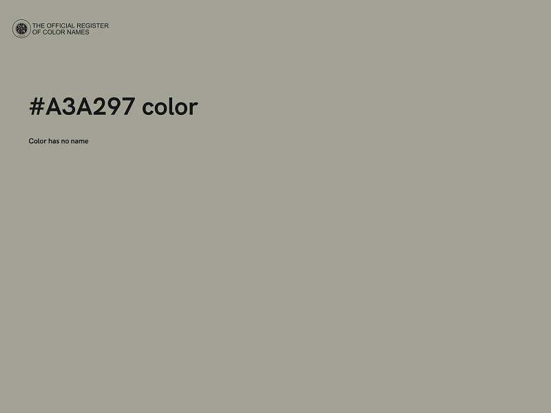 #A3A297 color image