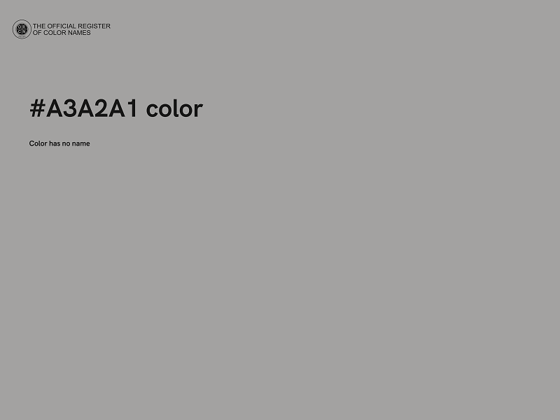 #A3A2A1 color image