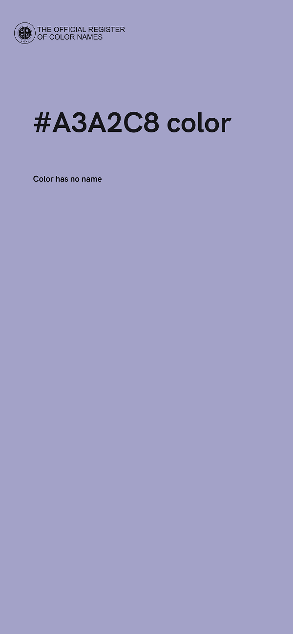 #A3A2C8 color image